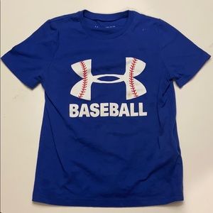 Boys Under Armour Baseball T-shirt YS
